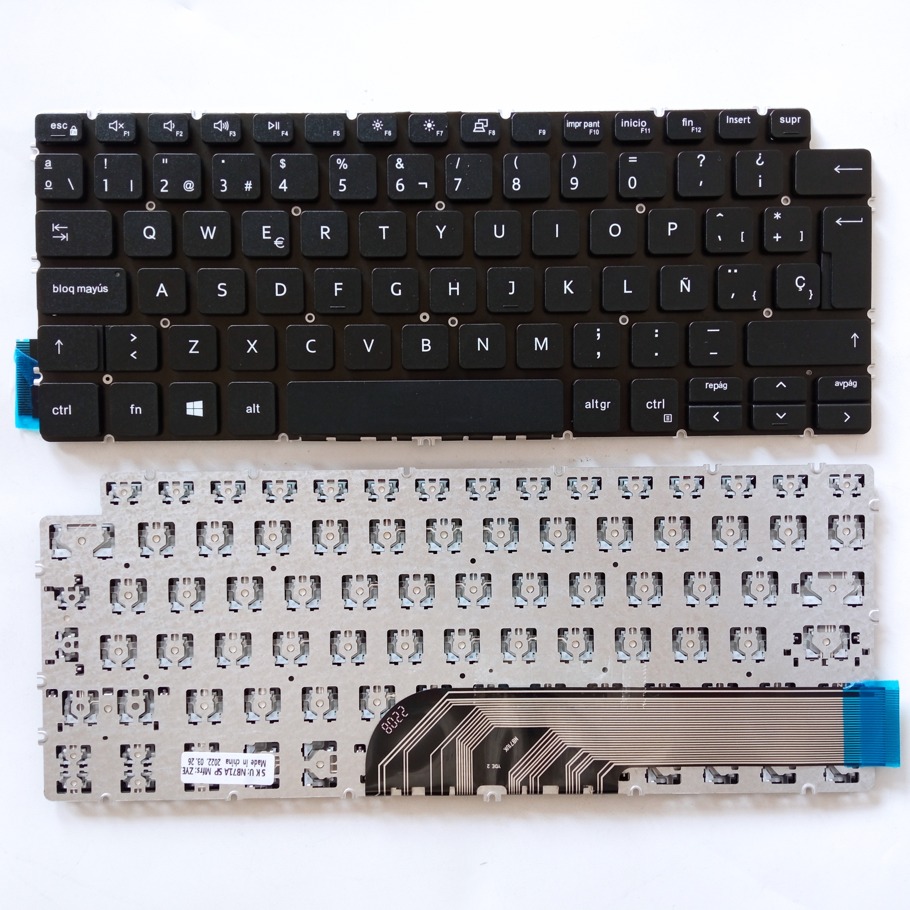Picture of New Replacement Laptop Keyboard For DELL 5390/5391/5490/5491/7490/7491 BLACK (OEM) SP Layout